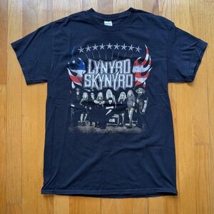 Gildan Lynyrd Skynyrd Shirt Mens M Black Street Survivors Farewell Tour Tee